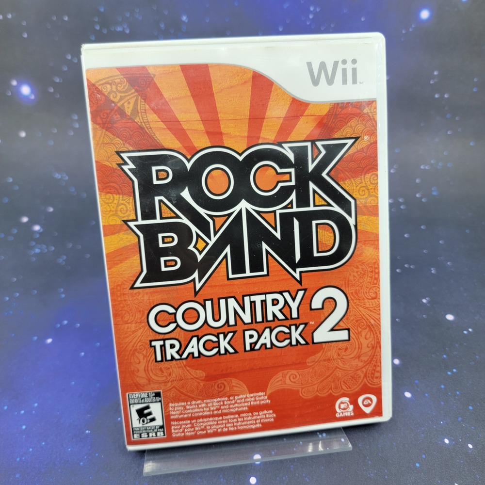 Rock Band Country Track Pack Vol. 2 Nintendo Wii Video Game CIB MTV Games EA